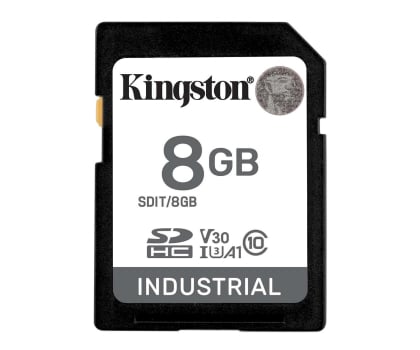 Karta pamięci SD Kingston 8GB SDHC Industrial UHS-I U3 V30 A1 pSLC